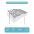 thumbnail image 4 of Quilt King Size Bedding Set, Grey Coastal Reversible Summer Quilt 3 Pieces, Summer Ocean Sea Waves Starfish Corals Lightweight Bedspreads Coverlets with 2 Pillow Shams for All Seasons, 4 of 5