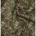 thumbnail image 1 of Soimoi Green Rayon Fabric Leopard Animal Skin Print Fabric by Yard 42 Inch Wide, 1 of 6