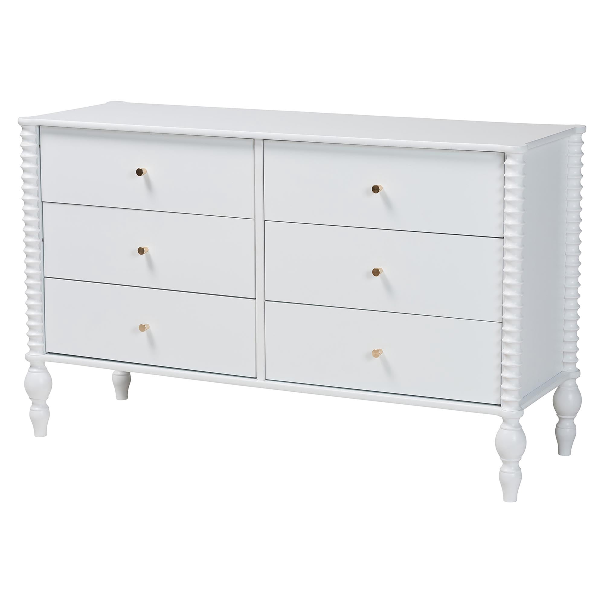 Baxton Studio Callison Farmhouse Bedroom Set, Twin, 5-Piece, White