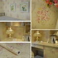 thumbnail image 5 of Namzi Vintage Rose Furniture Surface Decor Paper Peel& Stick Shelf Liner Drawer Locker Sticker Beige 17.7 Inch by 9.8 Feet, 5 of 5