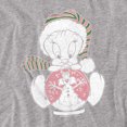 thumbnail image 2 of Looney Tunes Tweey Globe Women's T Shirt, Athletic Heather, X-Large, 2 of 6