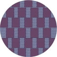 thumbnail image 1 of Ahgly Company Indoor Round Patterned Medium Purple Area Rugs, 8' Round, 1 of 6