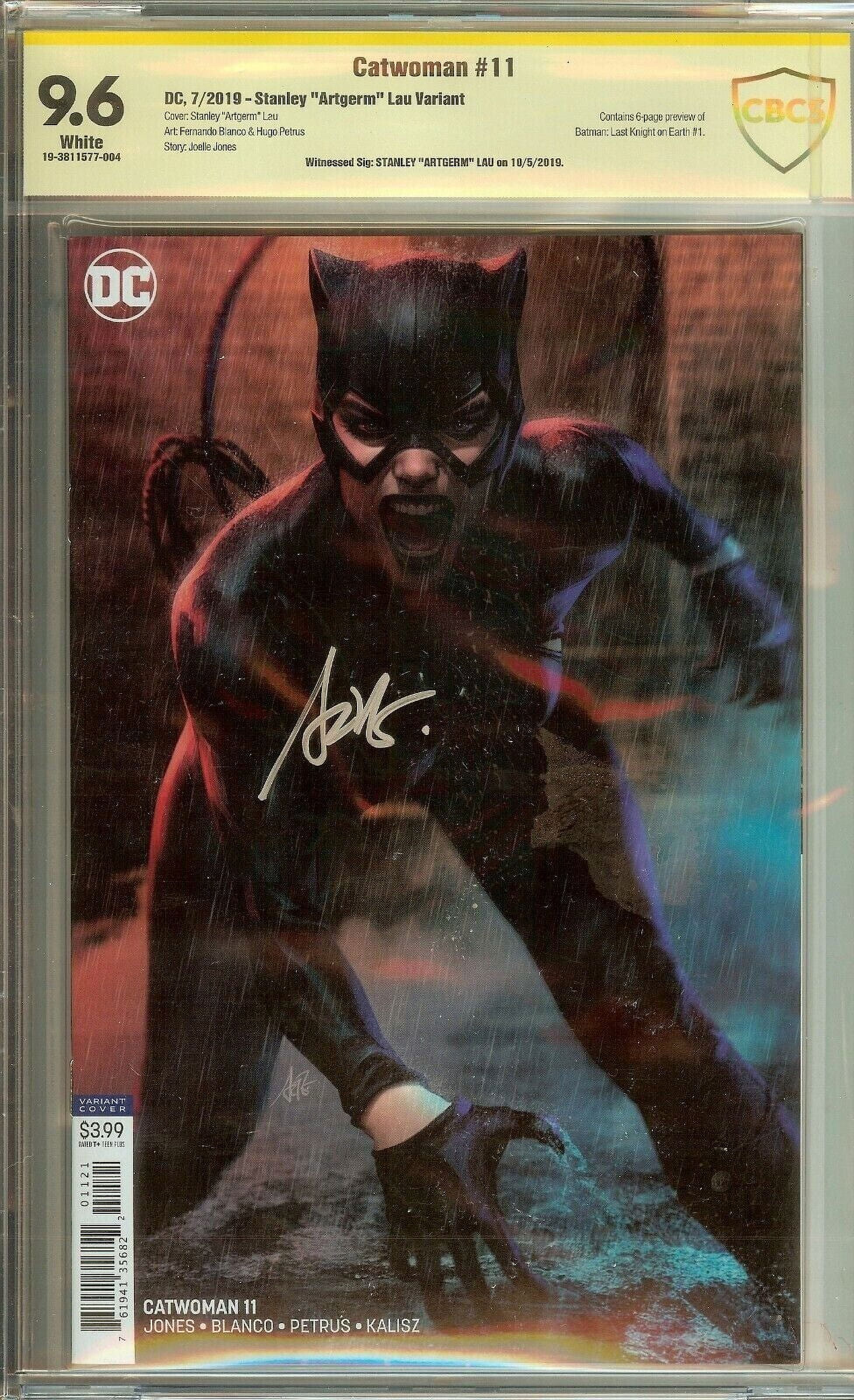 Catwoman #11 Signed Stanley Lau Artgerm CBCS 9.6