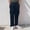 Navy, variant on Ediodpoh Male Fitness Running Trousers Drawstring Loose Waist Solid Color Pocket Loose Fleece Sweatpants Trousers for Men Grey XL