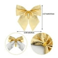 thumbnail image 6 of Christmas Tree Bows, Christmas Wreath Bows for Christmas Decoration 12 pcs Christmas Gift Bows 2.36 Inch Mini Christmas Bows Ornaments for Christmas,Gold, 6 of 8