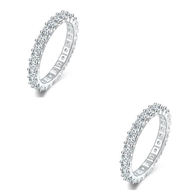 Guardurnaity Anillo de bodas de cristal Retro elegante estética Club vacaciones fiesta arte moda joyería novia mujer regalo tamaño 6 Type2 NO2