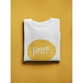 thumbnail image 3 of Hello Sweatshirt Men - Men Sweatshirt, White, Small, 3 of 4