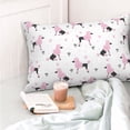 thumbnail image 4 of Pofeuu Cute Poodle Dog Print Polyester Microfiber Plush Pillowcases, Super Soft and Cozy Pillow Case Covers with Envelop Closure（Pillow core not included）-14"x20", 4 of 6