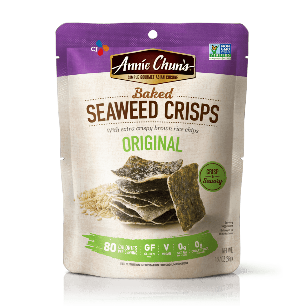 Annie Chun's Original Seaweed Crisps, 1.27 oz, (Pack of 10)
