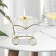 thumbnail image 3 of Candelero creativo Bandeja de soporte Luz de té Mini carrito Pantalla Portavelas de metal decorativo para aperitivos Estantería de Vaso transparente BLESIY Porta vela, 3 of 7