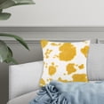 thumbnail image 3 of Funda de almohada Macarena 18x18 pulgadas Decoración de cafetería Material de felpa corto amarillo, 3 of 8