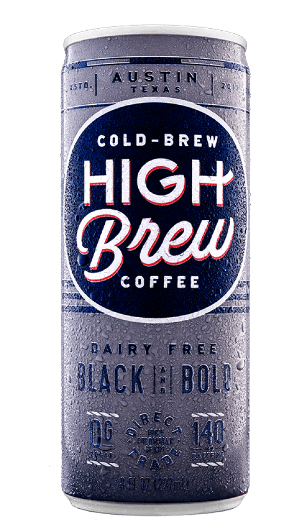High Brew ColdBrew Coffee, Black and Bold, 8 fl oz Can Walmart