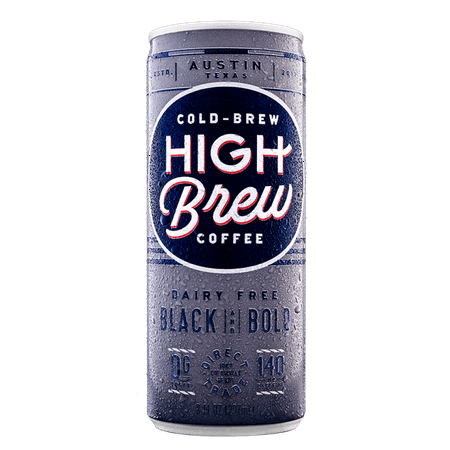 High Brew Cold-Brew Coffee, Black and Bold, 8 fl oz Can