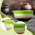 thumbnail image 1 of Elodie Ceramic Matcha Bowl 450ml Tea Making Utensil Tea Ceremony Preparation Chawan Furnace Change Green, 1 of 8