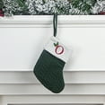 thumbnail image 5 of Tyidzon Christmas Stockings with Initials, 7.8 Inch Small Embroidered Knit Christmas Stocking,Xmas Stocking for Kids, Holiday and Family Stocking for Fireplace or Party Decorations Green, 5 of 6