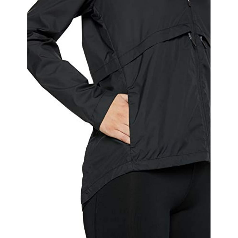 Nike Women s Essential Hooded Running Jacket M Black Walmart