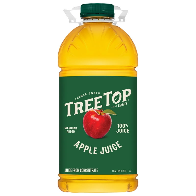 4 pack) Tree Top 100% Apple Juice, from Concentrate, 1