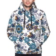 thumbnail image 4 of Hoodies for Men - Elegant Flower Butterfly Paisley Long Sleeve Comfrt Men'S Fashion Hoodies & Sweatshirts, Sweatshirts for Men Hoodies Pullover Clothing Clothes with Pouch, 4 of 7