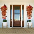 thumbnail image 4 of HCBY Artificial Trumpet Flowers Outdoor Fall Hanging Plants Faux Shrubs Plants for Home Window Thanksgiving Garden Porch Patio Decoration (2Pcs Orange 29.5"), 4 of 7
