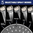 thumbnail image 5 of High  Filtered Shower ,  5 Modes High  Fixed Showerhead with Filter, 2-In-1 Shower  Filter for Hard Water, Remove 99% Chlorine, Improves  Hair Condition (6 Inch Brushed), 5 of 6