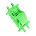 thumbnail image 3 of Soporte Antivibración de Silicona de Móvil Celula Cilcismo Bicicleta Titular Ajuastable de Teléfono 4 a 6 Pulgadas - Verde Soledad Soporte para soporte de manillar del teléfono, 3 of 5