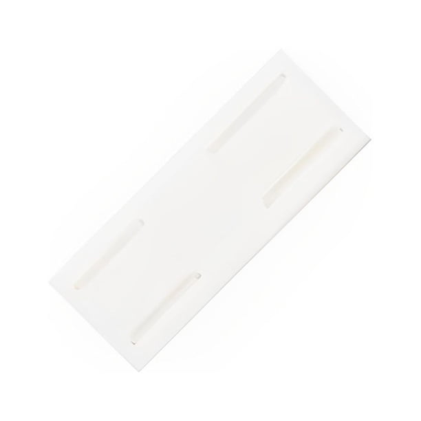 Wosthever Soporte de toma de corriente autoadhesivo desmontable sin perforaciones para el hogar, la Oficina y la sala de estar, accesorios Almacenamiento y organización del hogar Blanco