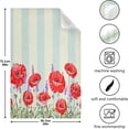 thumbnail image 3 of GZHJMY Kitchen Dish Towels, Luxurious Color Poppy Flowers Kitchen Towels Set of 4 Super Soft Absorbent Dish Towels Set Microfiber Polyester Kitchen Decorative Tea Towels, 28x18 Inch Washcloths, 3 of 7