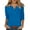 Blue, variant on Summer Tops for Women Trending Women's T Shirts For Everyday Comfort And Style Ideal Casual Outings Social Gatherings Or Relaxation Comfortable Fit Daily Wear Versatile Wardrobe Leopard Orange M
