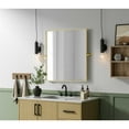 thumbnail image 3 of Elegant Kitchen and Bath Amoura 27x30 Pivot Mirror in Brass, 3 of 8