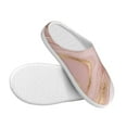 thumbnail image 3 of Lsque Rose Gold Glitter Splatter Pattern Womens Comfort Cotton on Scuff With Memory Foam and Anti-skid Sole Slipper-35/36, 3 of 7
