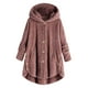 thumbnail image 4 of para mujer, chaqueta de lana, cárdigan, manga larga, botón de piel sintética, invierno cálido SG Zulema  Abrigo de invierno, 4 of 7
