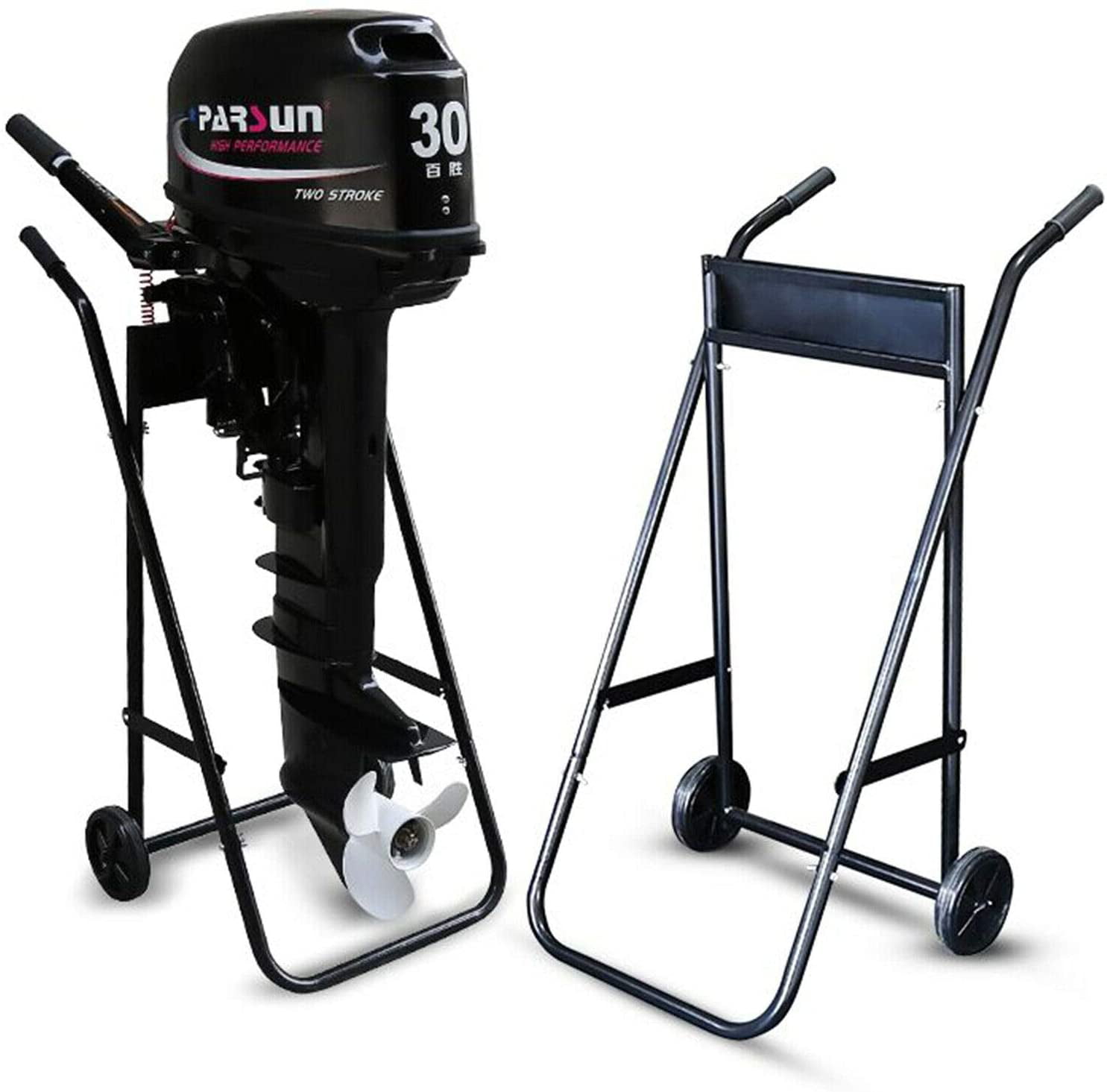 Cloud Rising 315 LBS Outboard Motor Stand Heavy Duty Pro Outboard Engine Carrier Cart