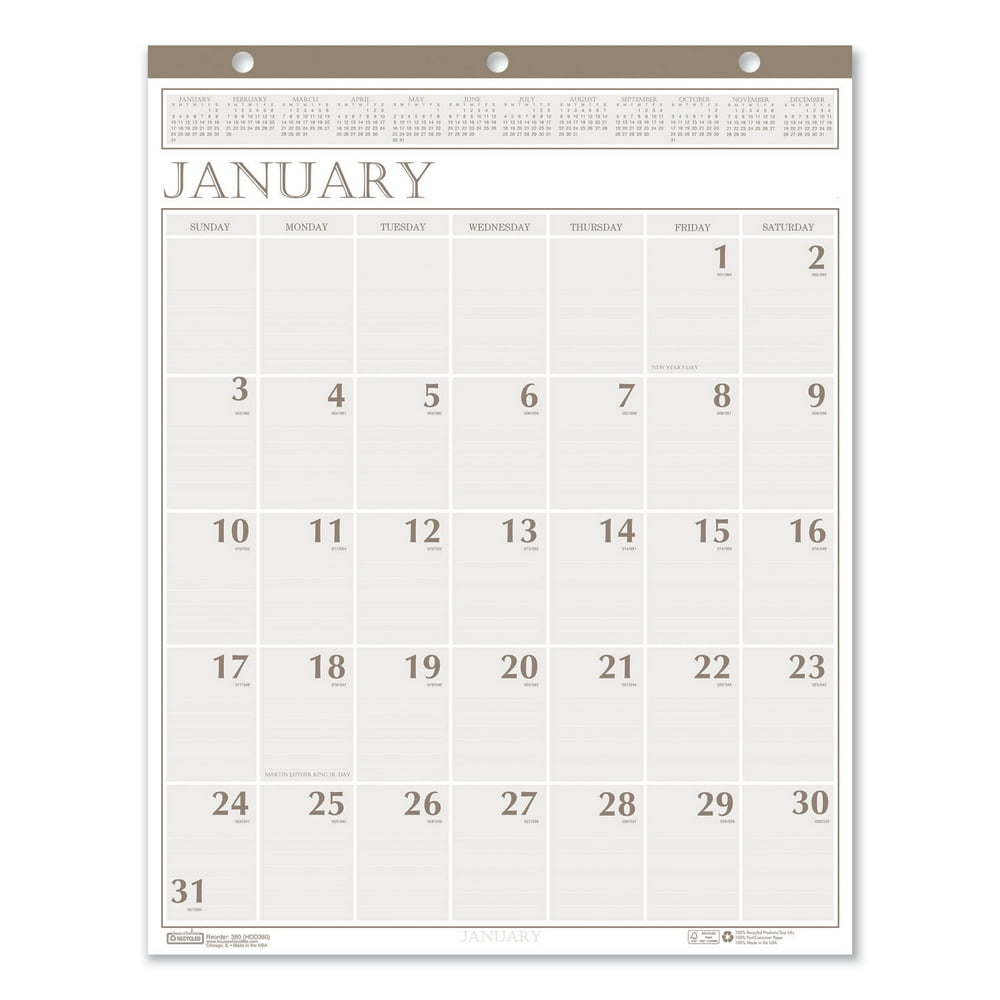 Large printable calendars