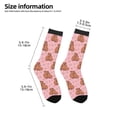 thumbnail image 2 of Fuzoiu Heart Capybara Print Kids Socks For Boys Girls,Grip Crew Socks with Non Slip,Lightweight Stretch Crew Socks,Toddlers Crew Boot Socks, 2 of 5