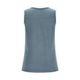 thumbnail image 6 of Otntypg Women's Double Lined Thermal Tank Top Fitted Square Neck Casual Cami Basic Fall Winter Sleeveless Velvet Underwear Tops Navy S, 6 of 10