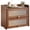 Brown, variant on Large Bread Box for Kitchen Countertop, Double Layer Wooden Breadbox with Window, Vintage Farmhouse Food Storage Container Organizer for Counter Top, High-Capacity