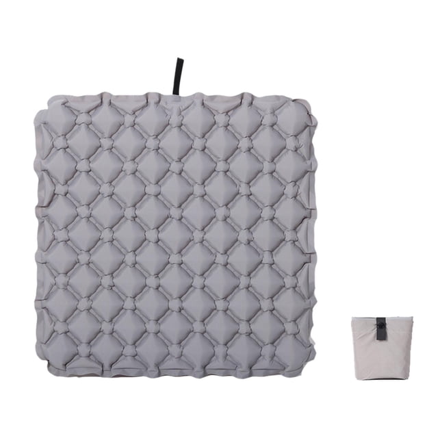 Esquirla Inflatable Seat Cushion Air Car Seat Mat for Outdoor Sports Concerts Walking gray