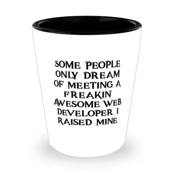 Best Web developer, Some People Only Dream of Meeting a Freakin' Awesome Web, Brilliant Shot Glass For Friends From Friends