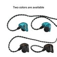 thumbnail image 2 of Auriculares con cable Auriculares de monitoreo intrauditivo Auriculares estéreo dinámicos para teléfonos móviles Tarjetas de sonido Tabletas Cómodos auriculares IEM Ligeros 20 Hz-20 kHz Conector unive, 2 of 8
