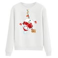 thumbnail image 3 of Chandail de Noël pour Femmes Imprimé de Vacances chandail Chaud Col Rond Cardigan Mi-Long Fermeture Veste à Capuche Mode Manches Longues Chandail de Noël, 3 of 6