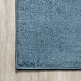 thumbnail image 5 of JONATHAN Y SEU100H-5R Haze Solid Low-Pile Turquoise 5' Round Area Rug, 5 of 8