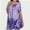 Purple, variant on Women's Plus Size Short Sleeve Tunic Top - Casual Loose Fit Flare Swing T-Shirt, Basic Comfort
