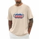 thumbnail image 1 of Tops para hombre, blusas y camisas de cuello redondo y manga corta para hombre, blusas casuales de moda con cuello redondo y manga corta para hombre, blusas de poliéster para hombre, 1 of 4