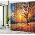 thumbnail image 5 of Ambesonne Brown Shower Curtain, Autumn Fall Tree Leaves, 69"Wx70"L, Brown, 5 of 5