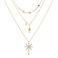 thumbnail image 1 of Metal Elegante Oro Cristal de vacaciones Colgante Facetado Mujer Tres- Regalo Collar -layer Collares Colgantes, 1 of 8