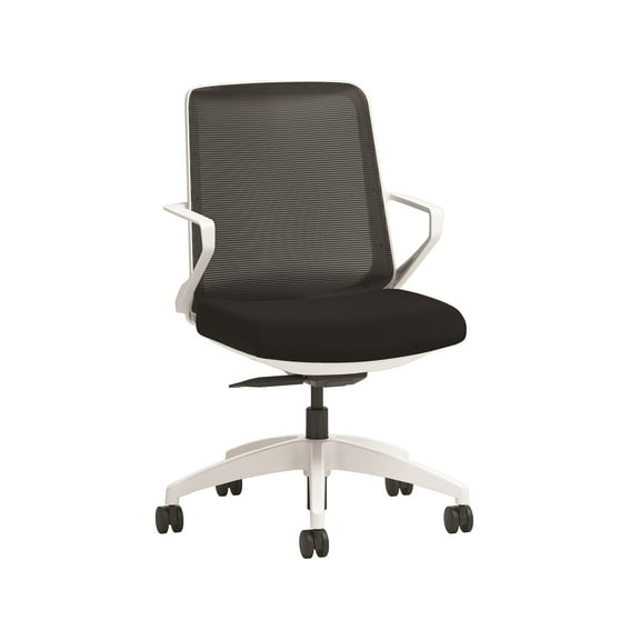 HON Cliq Polyester Swivel Task Chair Black/Centurion Black CLQIMCU10DW