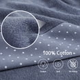 thumbnail image 4 of Unique Bargains Hand Towel Set 27" x 54" Soft 100% Combed Cotton 600 GSM Luxury Towels 2 Slate Grey, 4 of 8