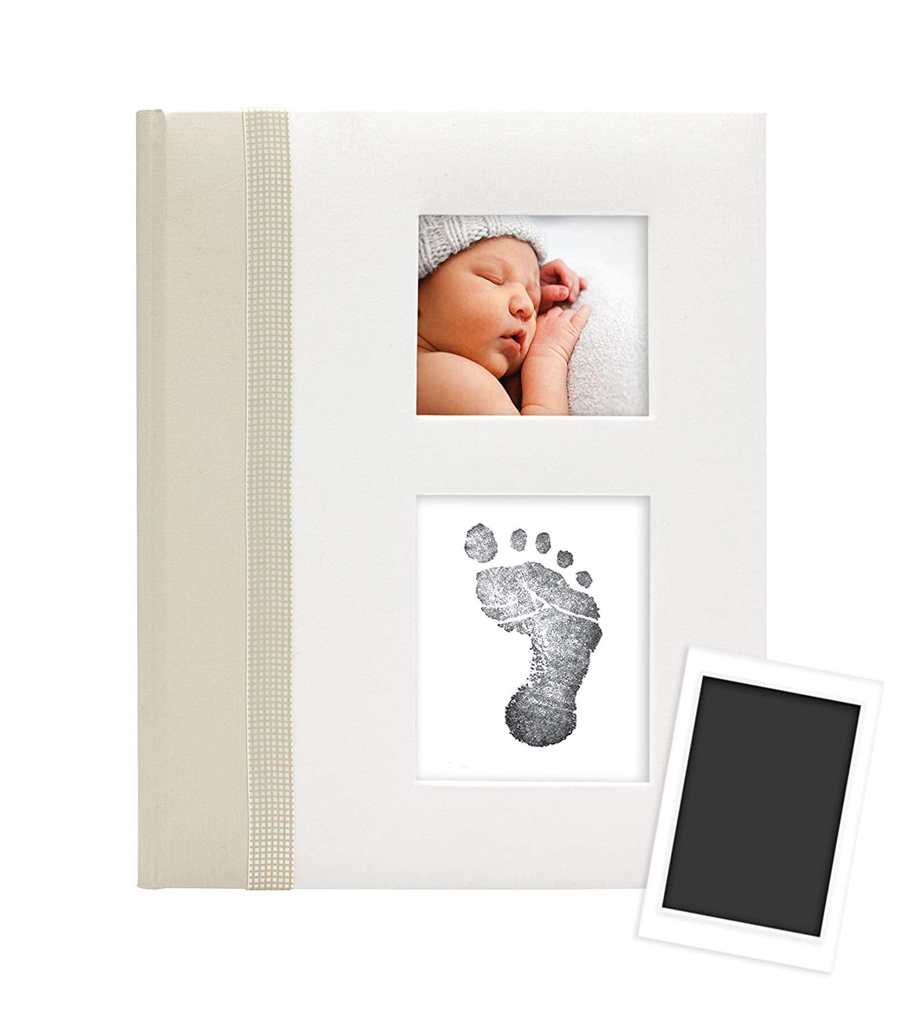Pearhead First 5 Years Chevron Baby Memory Book with Clean-Touch Baby Safe In... 