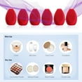 thumbnail image 6 of Apercolorier 6pcs Makeup Sponge - Beauty Makeup Sponge Blender ，Latex Free  (Red)）, 6 of 7