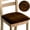 Deep Coffee, variant on Shukii Velvet Dining Chair Covers Set of 2 Stretch Dining Table Chair Covers Chair Cushion Covers For Dining Room,Navy Blue